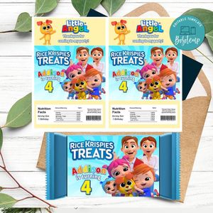 Little Angel Rice Krispies Treats Template Printable Instant Download