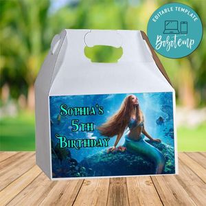 The Little Mermaid Gable Box Digital File Printable Instant Download