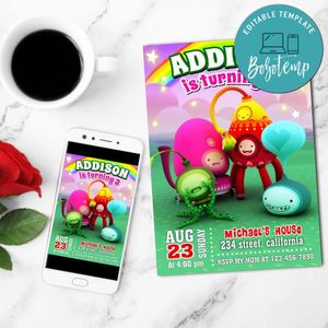 Buddi Invitation Customizable Template to Print at Home Instant Download