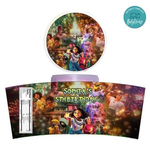 Encanto Cotton Candy Label Template To Print At Home Instant Download