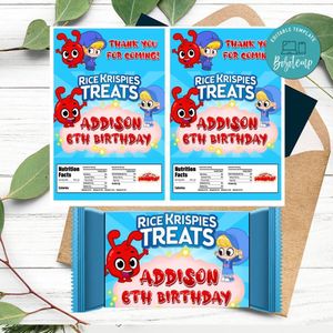 Morphle Rice Krispies Treats Template Printable Instant Download
