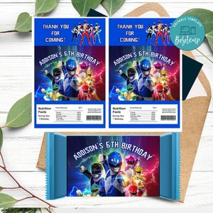 Power rangers Rice Krispies Treats Template Printable Instant Download