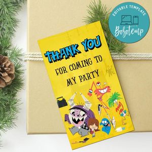 Foster's Home Thank You Tag Customizable Template To Print At Home Instant Download