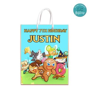 Cookie Run Kingdom Gift Bag Label Template Printable Instant Download