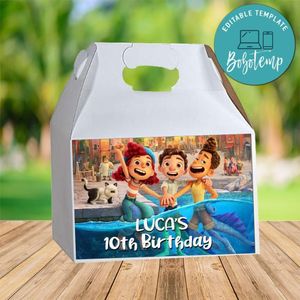 Disney Pixar Luca Gable Box Digital File Printable Instant Download