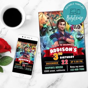 Everlasting Story Invitation Customizable Template to Print at Home Instant Download