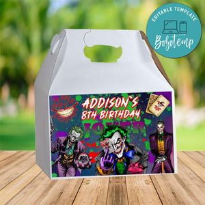 Joker Gable Box Digital File Printable Instant Download