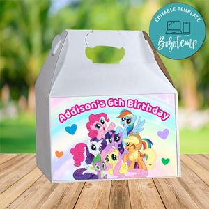 My Little Pony Gable Box Digital File Printable Instant Download