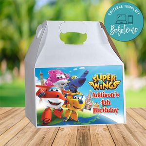 Super Wings Gable Box Digital File Printable Instant Download