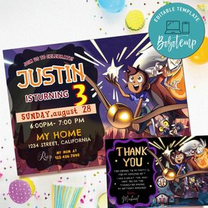 The Owl House Invitation Template Free Thank You Card Printable