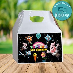 Gumball Gable Box Digital File Printable Instant Download