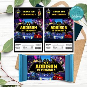 Batwheels Rice Krispies Treats Template Printable Instant Download