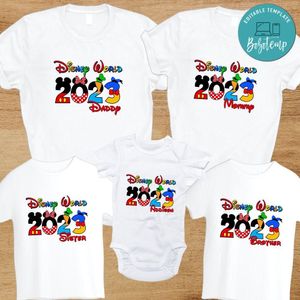 Disney Trip Family Birthday PNG file template