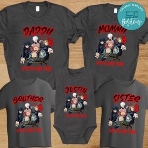 Jujutsu Kaisen Birthday Family Trip Vacation PNG file template