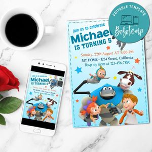 Arpo Mobile Invite Customizable Template Instant Download