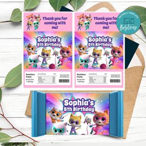 Super Kitties Rice Krispies Treats Template Printable Instant Download