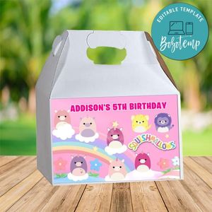 Squishmallow Gable Box Digital File Printable Instant Download