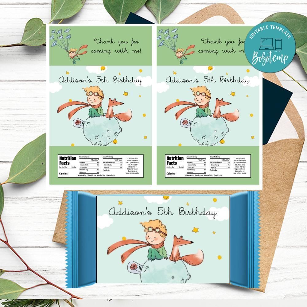 El principito Rice Krispies Treats Template Printable Instant Download