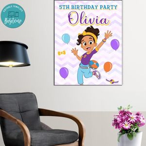Meekah Blippi Birthday Poster Digital File Printable Instant Download