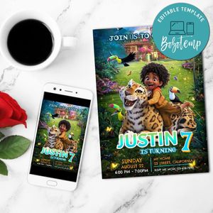 Encanto Birthday Boy Party Invite Template to Print at Home Instant Download