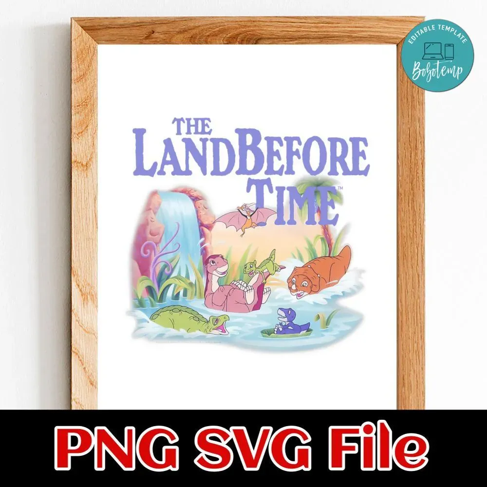 Land Before Time PNG file template | Bobotemp