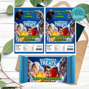 Goosebumps Rice Krispies Treats Template Printable Instant Download