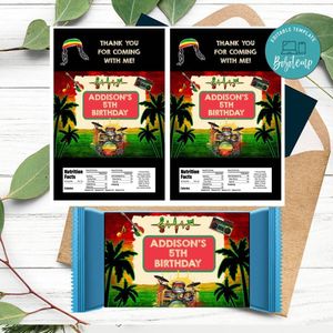 Reggae Rice Krispies Treats Printable Instant Download