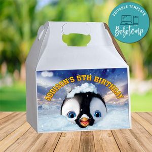 Happy Feet Gable Box Digital File Printable Instant Download