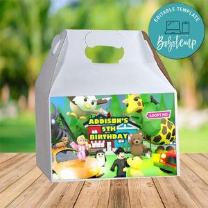 Adopt Me Gable Box Digital File Printable Instant Download