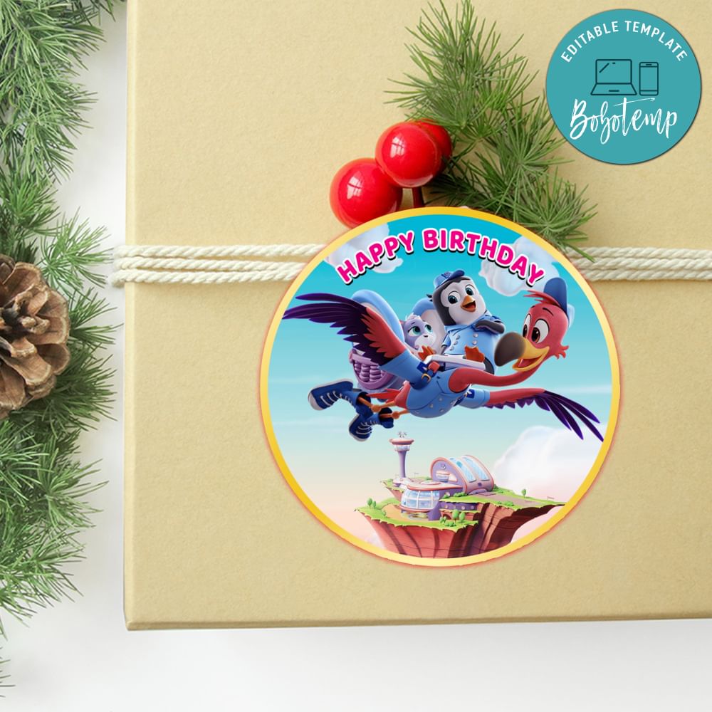 TOTS Circle Sticker Template Customizable DIY | Bobotemp
