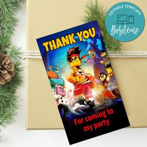 Monkie Kid Thank You Tag Customizable Template To Print At Home Instant Download