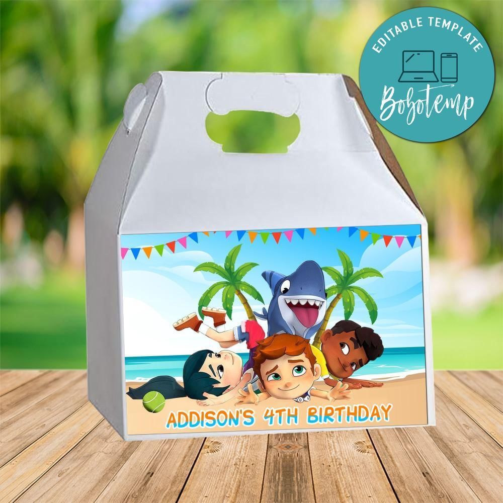 Sharkdog Gable Box Digital File Printable Instant Download