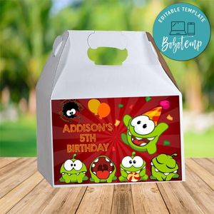 Om Nom Gable Box Digital File Printable Instant Download