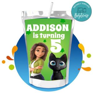 Sam Greenfield Luck Capri Sun Birthday Labels Digital File Printable Instant Download