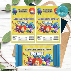 Big Tree City Rice Krispies Treats Template Printable Instant Download