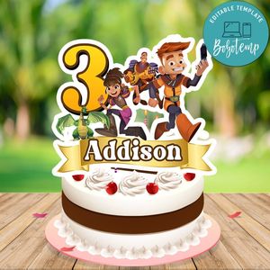 My knight and me Cake Topper Template Printable Instant Download