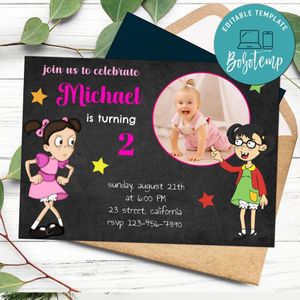 La popis Invitation Customizable Template to Print at Home Instant Download