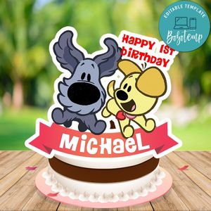 Woezel & pip Cake Topper Template Printable Instant Download