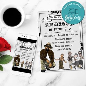 Cholo Birthday Flyer Customizable Template to Print at Home Instant Download