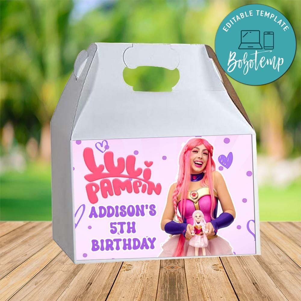 Luli Pampin Gable Box Digital File Printable Instant Download