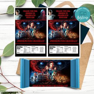 Stranger thing 4 Rice Krispies Treats Template Printable Instant Download