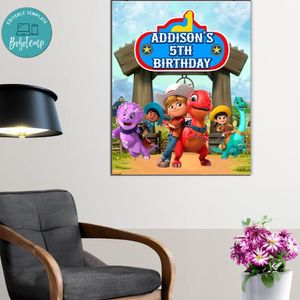 Dino Ranch Birthday Poster Digital File Printable Instant Download