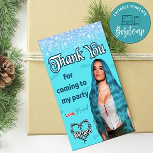 Karol G Thank You Tag Customizable Template To Print At Home Instant Download