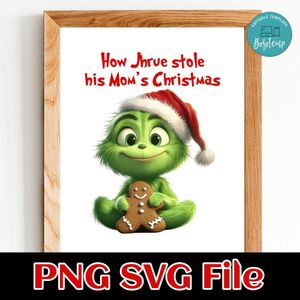 Baby boy grinch Customer request PNG file template