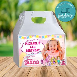Diana Gable Box Digital File Printable Instant Download