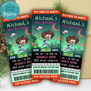 Amphibia Ticket Invitation Customizable Template Instant Download