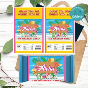 Hawaiian Rice Krispies Treats Template Printable Instant Download