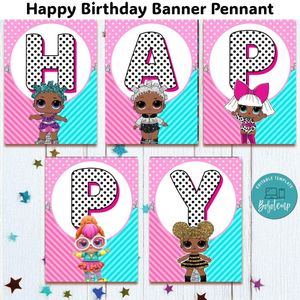 Lol Banner Pennant Digital File Template Instant Download
