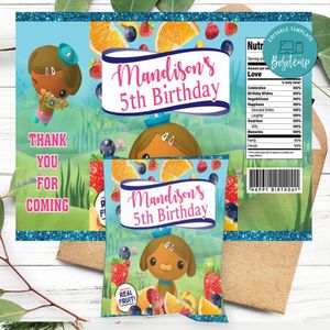 Dashi Dog Octonauts Birthday Party Fruit Snack Bag Digital File Printable Instant Download