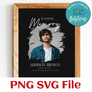 Police Officer Memorial Customer request PNG file template